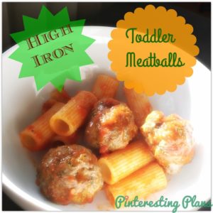 Connecticut life and style blogger, Pinteresting Plans shares a recipe for high iron toddler meatballs. As part of a children with anemia series.