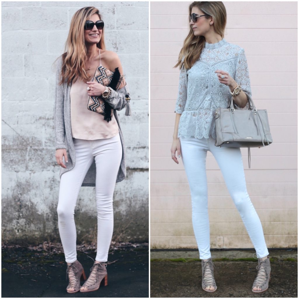 the best neutral peep toe bootie for spring