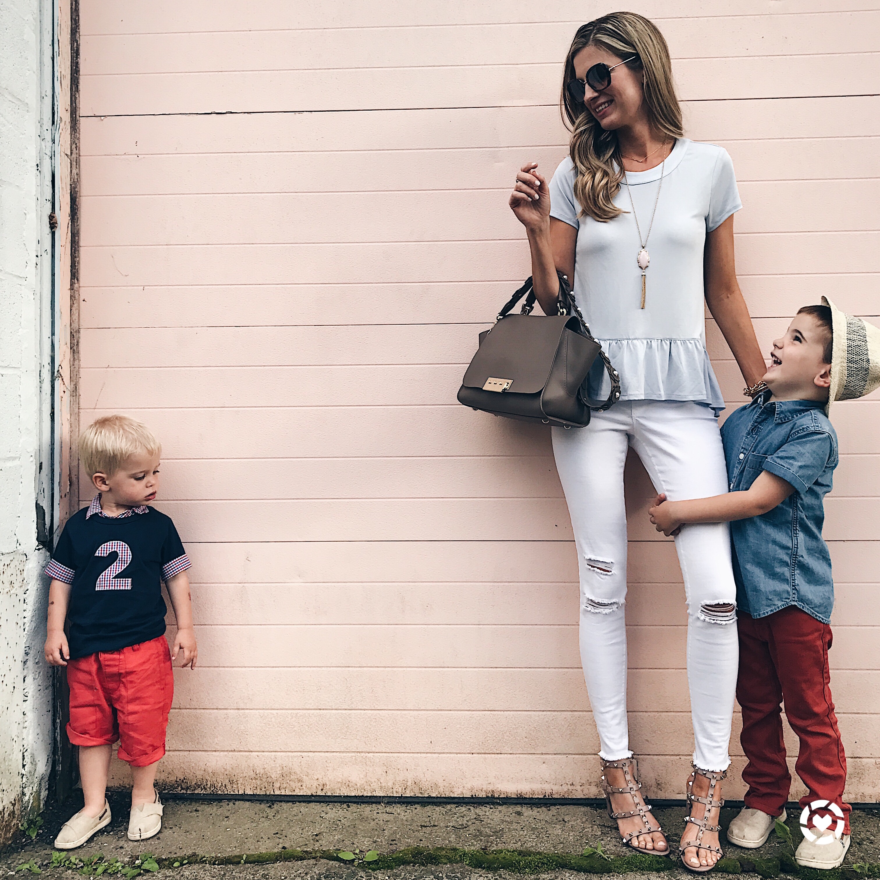 liketoknow.it.family takeover friday - pinteresting plans with children in peplum top and pajama jeans