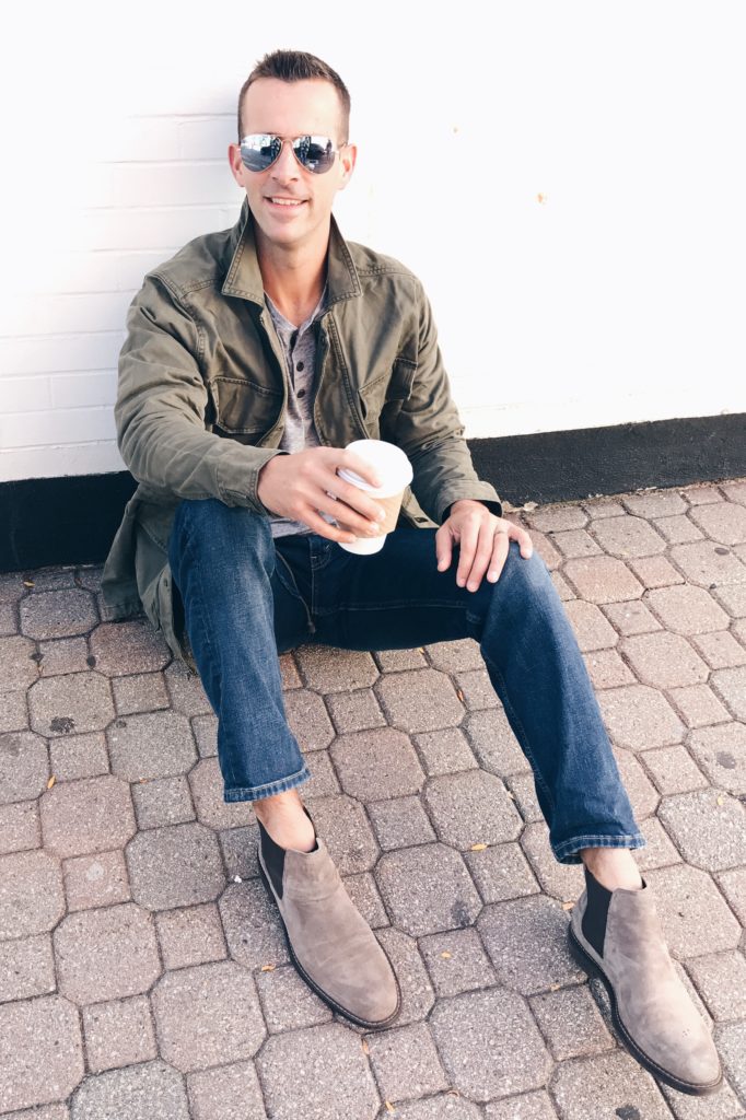 MUST SEE: men's fall fashion - green utility jacket
