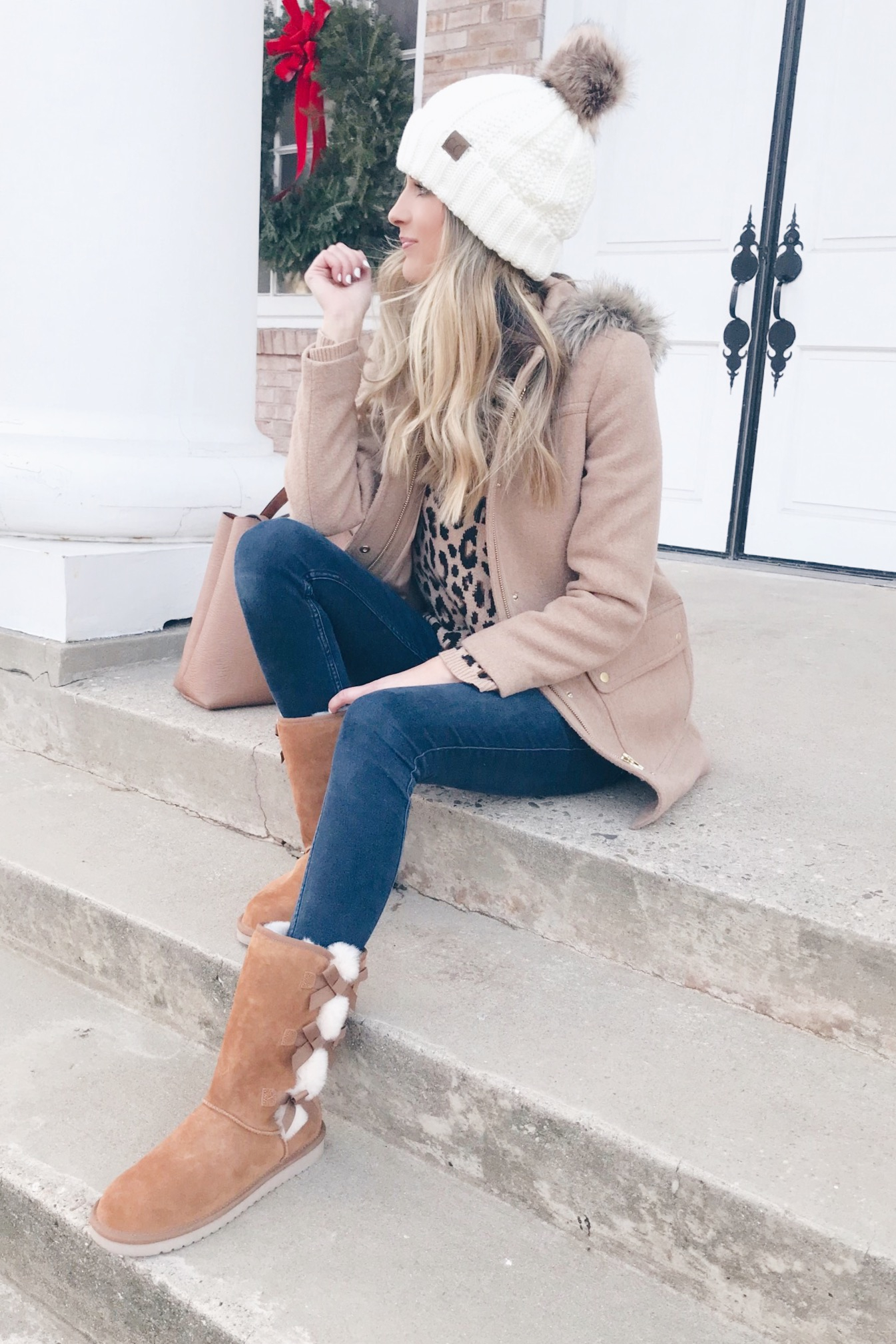 pinteresting plans fashion blog in women's boots with bows x koolaburra