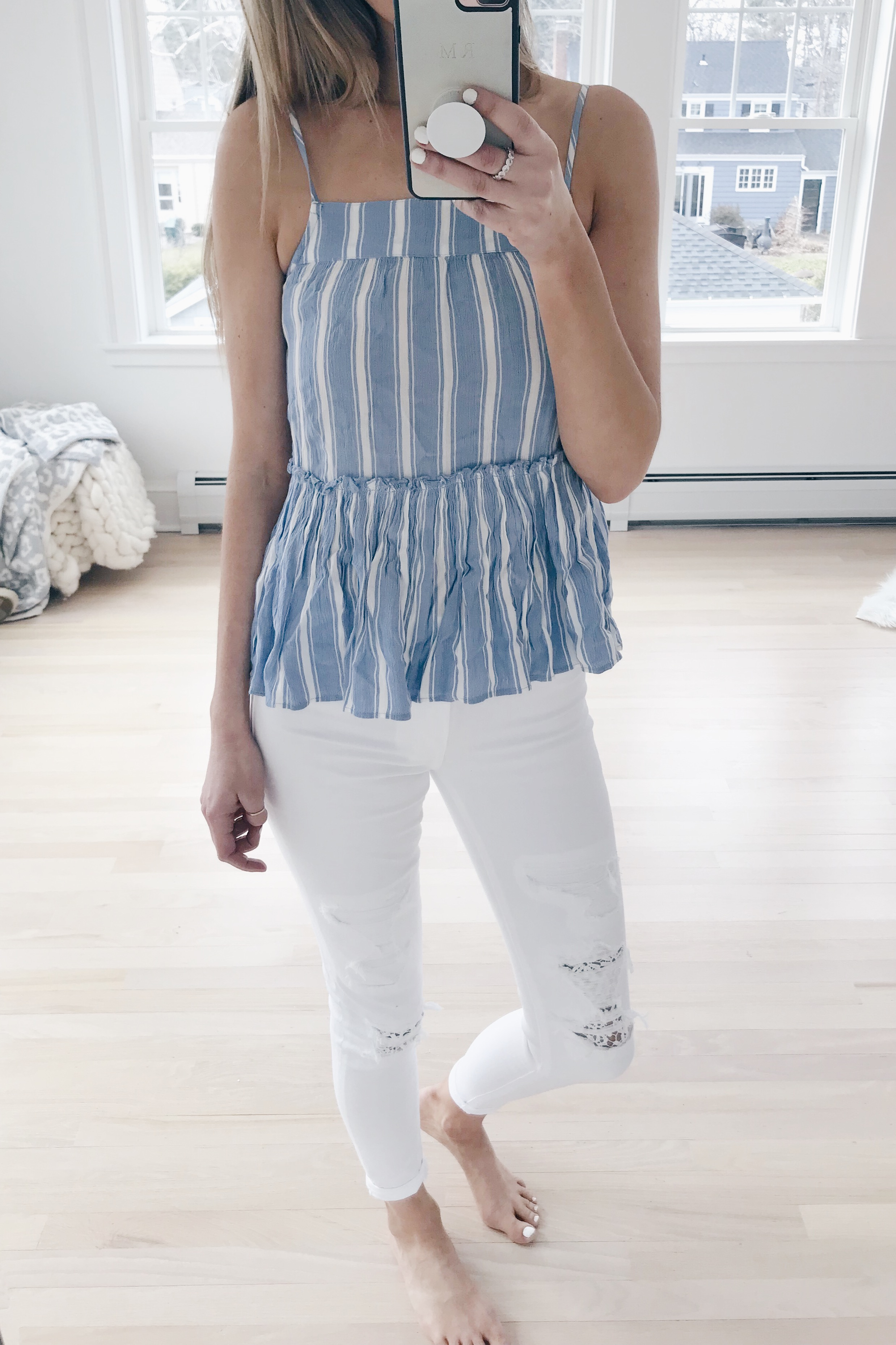 American Eagle Spring Try On - Striped Cami