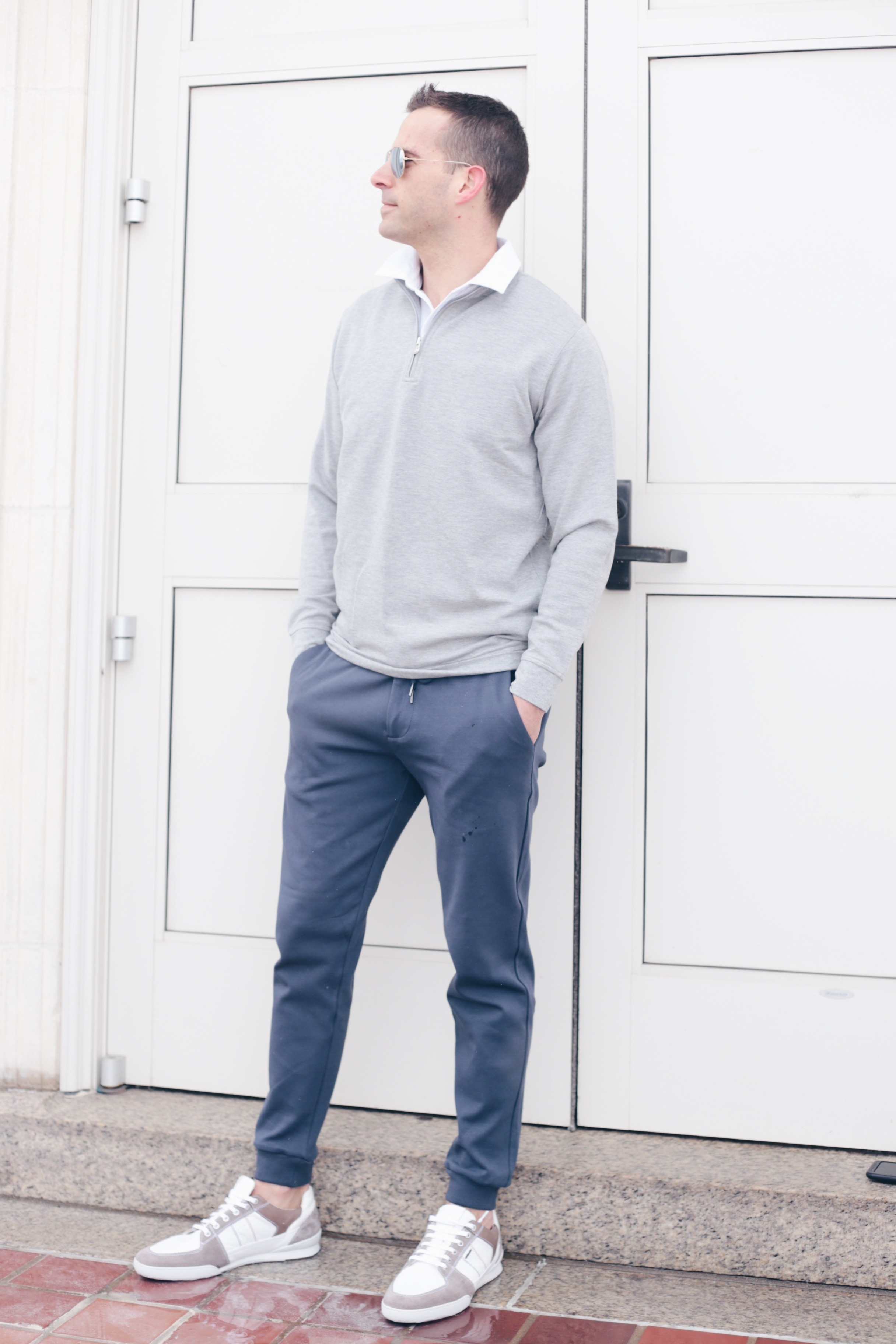 men's spring capsule wardrobe 2019 - men's joggers outfit ideas