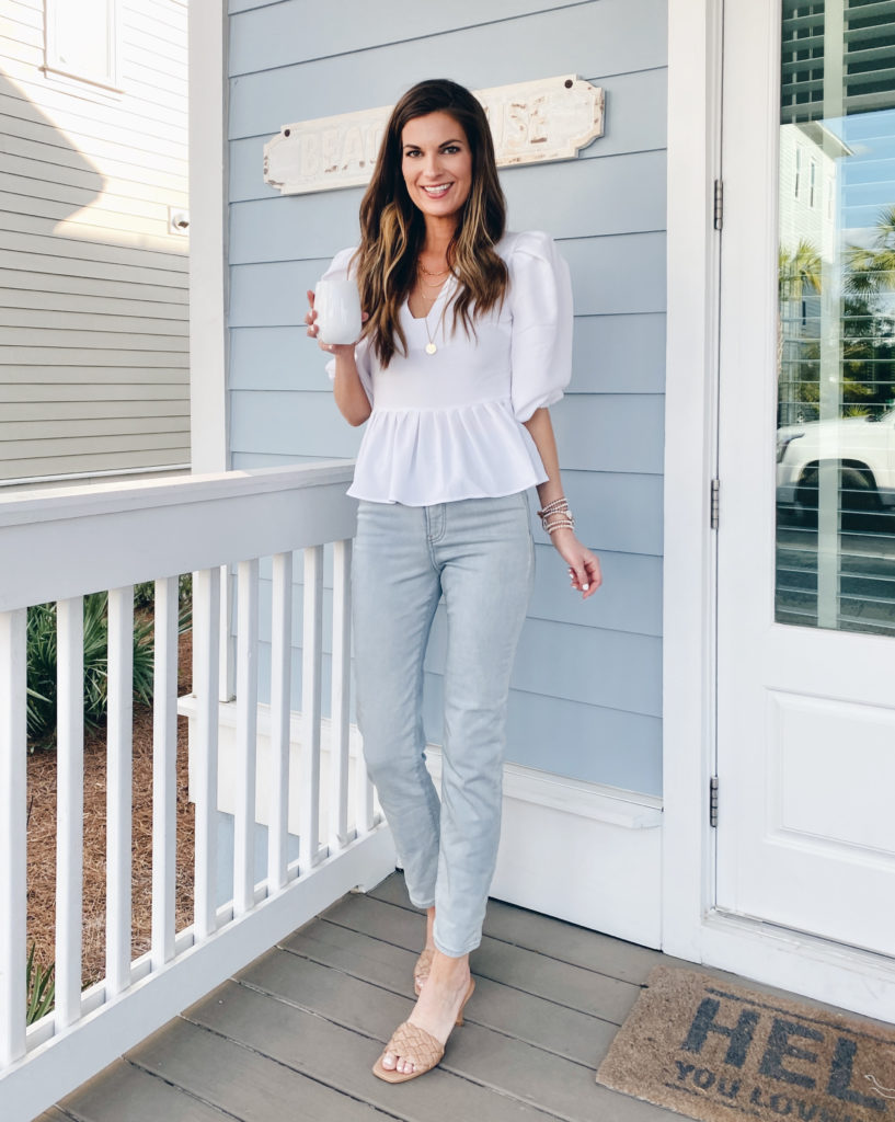 how to style slim fit jeans for spring