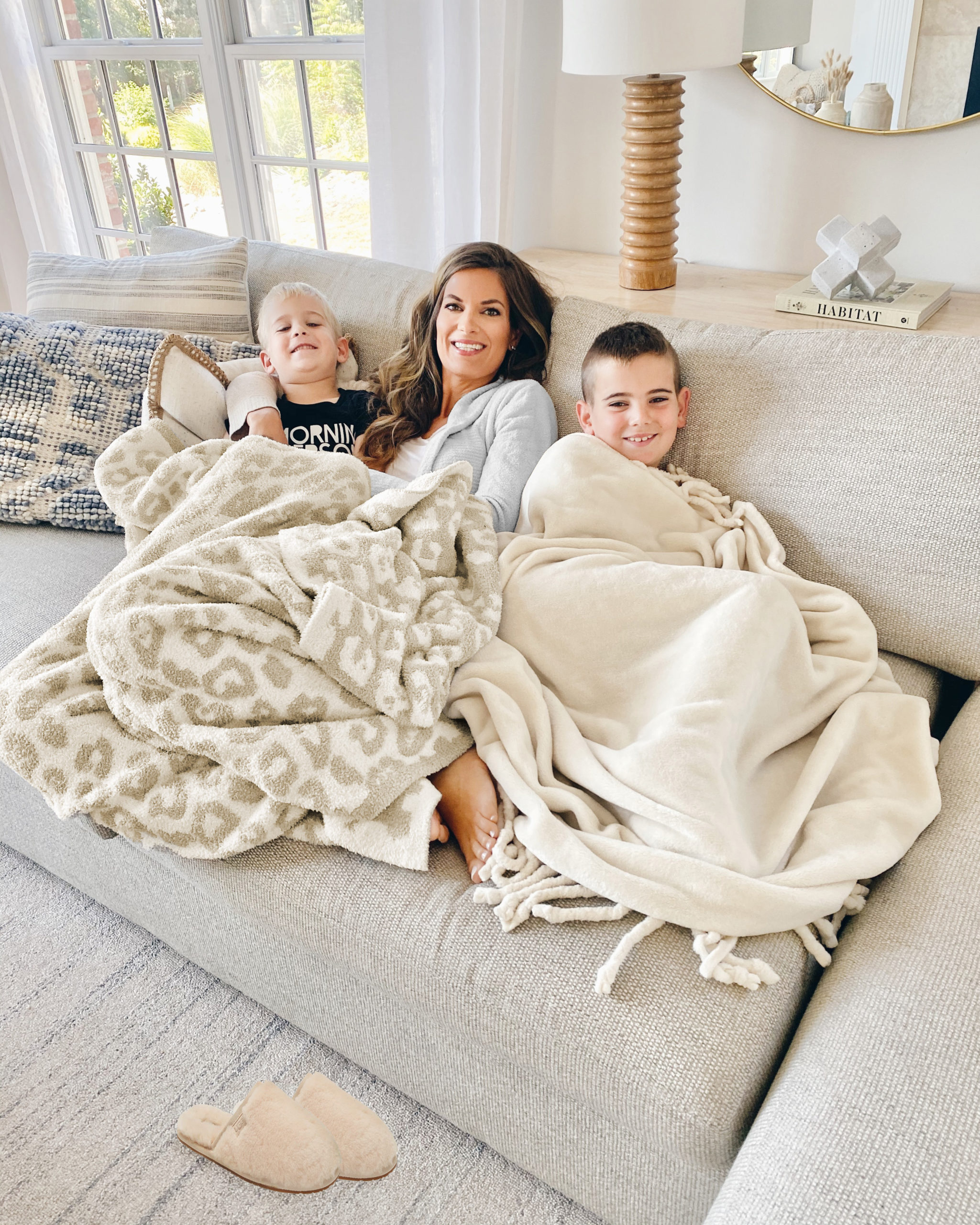 best picks from nordstrom anniversary sale 2020 public access - barefoot dream in the wild blanket and cardigan and ugg slippers