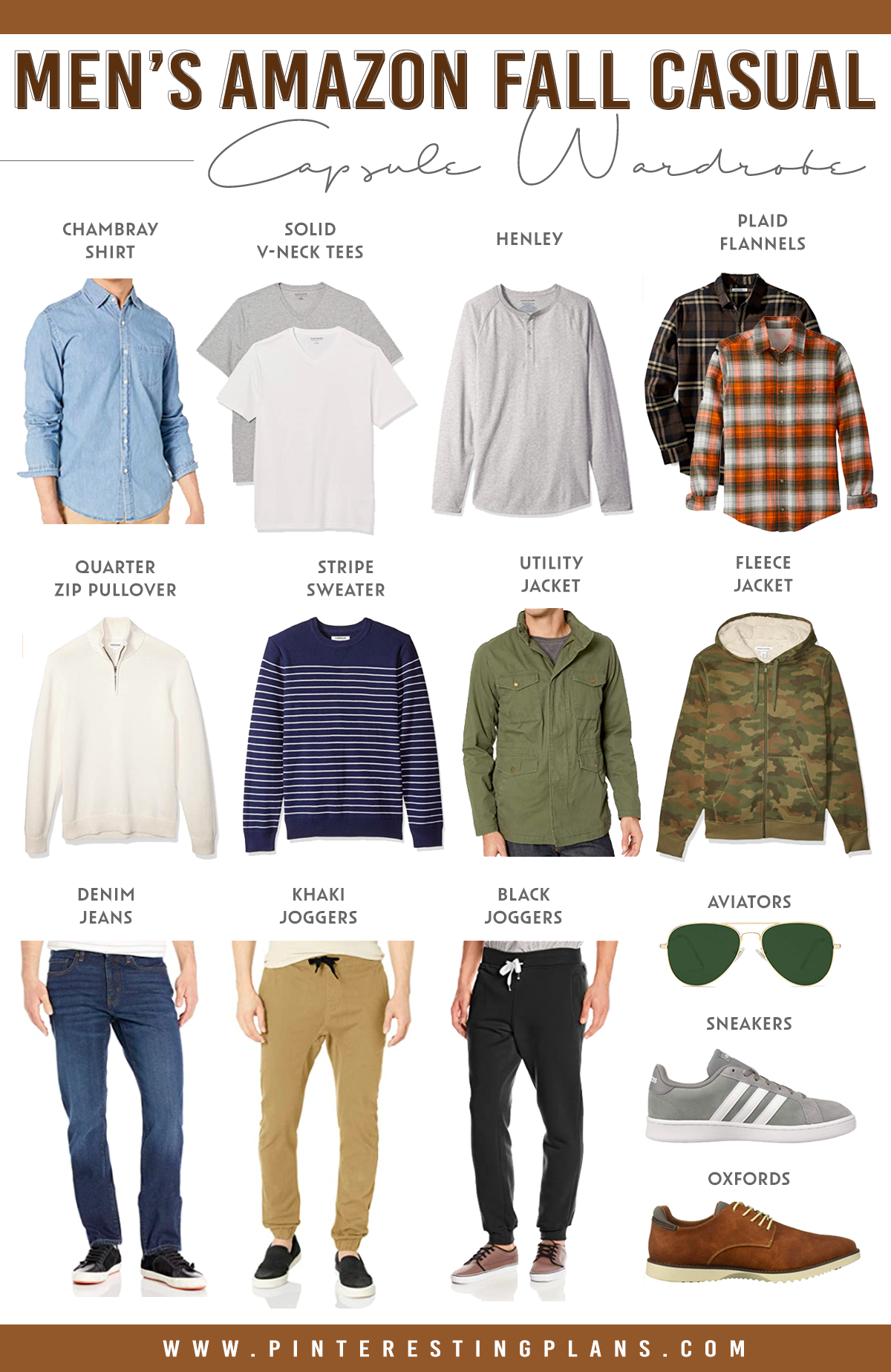 mens amazon fall casual minimalist capsule wardrobe 2020