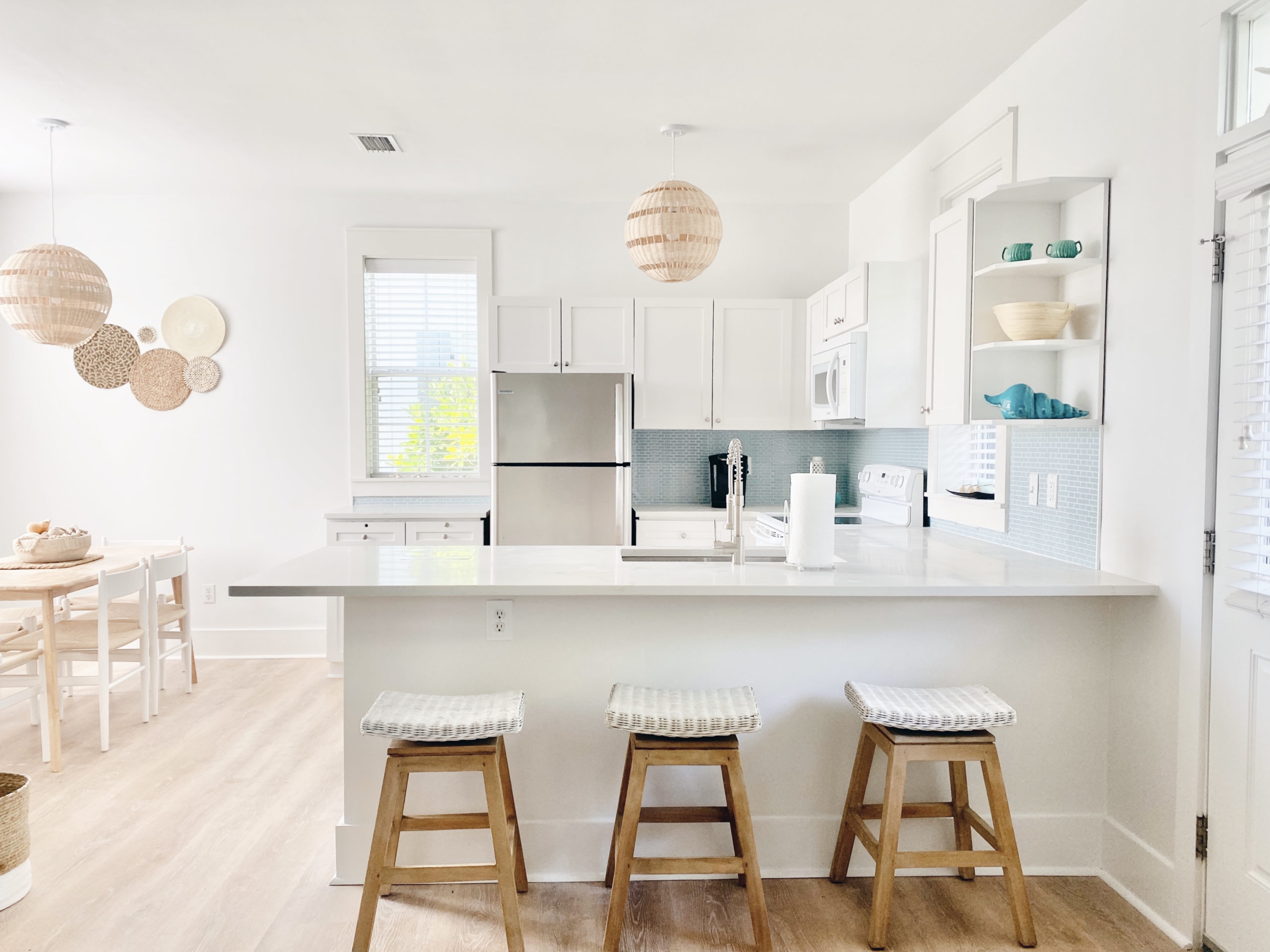 beach bungalow renovation budget - kitchen after photo - stayon30a