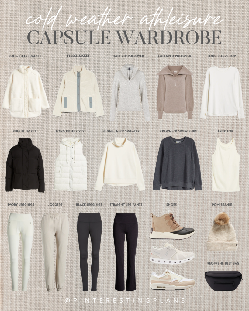 winter cold weather athleisure capsule wardrobe 2023 from nordstrom