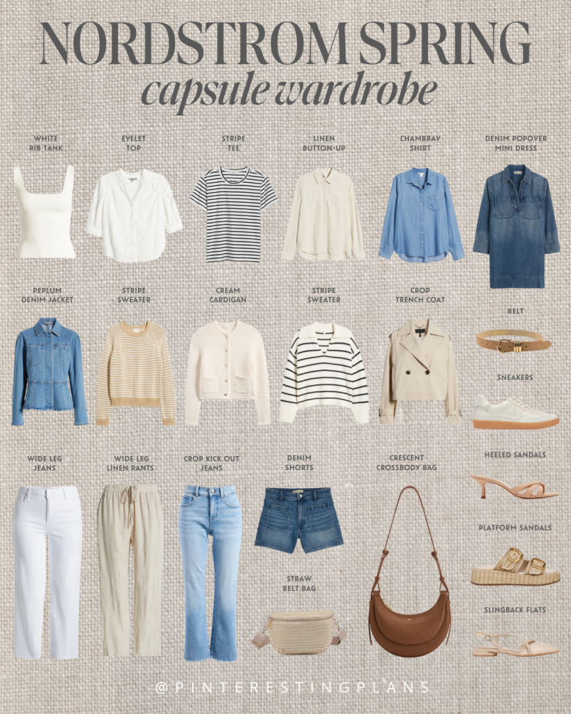 Spring capsule wardrobe 2025 from Nordstrom on Pinteresting Plans fashion blog